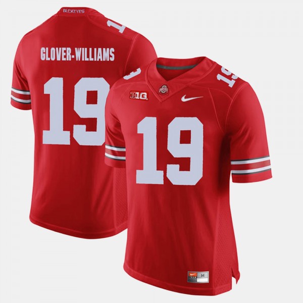 Ohio State Buckeyes Eric Glover-Williams Men's #19 Game Alumni Scarlet College Football Jersey 2404SGIH2